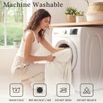 Sasttie Queen Comforter Set 3 Pieces - Super Soft Fleece Comforters Queen Size, 1 Luxury Warm Fuzzy Marshmallow Comforter with 2 Pillow Cases, Faux Fur Down Alternative Bedding Set, Cream White