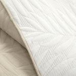 Lush Decor Isla Embroidered Reversible Cotton Quilt Queen Size 3 Piece Set Full/Queen Neutral & White - White Bedding Set Queen Quilt - Coastal Decor