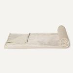 Amazon Basics Soft Fleece Throw Blanket, Lightweight Cozy Blanket for Couch & Sofa, 50 x 60 Inches, Beige