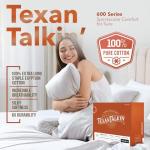 TEXAS LINEN CO. 100% Egyptian Cotton Sheets - 600 Thread Count 4 PC King Size Sheet Set, Soft, Cooling, High Thread Count Sateen Weave, Extra Long Staple Luxury Bedding, 16 in Deep Pocket - Dark Grey