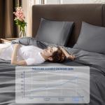 SONORO KATE 100% Egyptian Cotton Duvet Cover Queen Size, 1000 Thread Count Sateen Duvet Cover, Soft, Breathable Cotton Comforter Cover with Hidden Zipper Closure - 3 PC (Dark Grey,Queen)