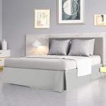 PiccoCasa Queen Size Pleated Bed Skirt, Ruffled Lightweight Box Spring Cover - 16 Inch Drop Dust Ruffle Bedskirt, Wrinkle Free and Fade Resistance, Easy to Stall - Light Gray