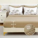 Yiran Floral Full Size Comforter Set, Khaki Dandelion Plant Botanical Comforter Bedding Set, 7 Piece Fall Winter Bed in a Bag, Soft Microfiber Complete Bedding Set with Sheets for All Season