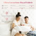 Ashton Sheets 100% Egyptian Cotton California King Size Sheet Set - Luxury 1000 Series Majestic Collection Cal King Size Sheets Set, (4 PC, White) 16" Deep Pocket, Soft Cooling, Sateen Bedding