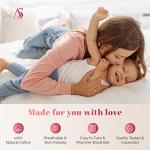 Ashton Sheets 100% Egyptian Cotton California King Size Sheet Set - Luxury 1000 Series Majestic Collection Cal King Size Sheets Set, (4 PC, White) 16" Deep Pocket, Soft Cooling, Sateen Bedding