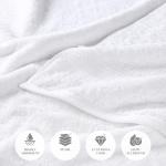 Superior Egyptian Cotton 6-Piece Towel Set, Bathroom Essentials, Towels For Bathroom, Apartment, Airbnb, Guest Bath, Face, Hand, Bath Towels, Washcloths, Absorbent, Fast Drying, White