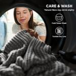 Bedsure Cooling Waffle Queen Size Blanket - Lightweight Cotton Summer Blanket of Rayon Derived from Bamboo for Hot Sleepers, Luxury Throws for Bed, Mothers Day Throw Gifts, Ivory, 90x90 Inches