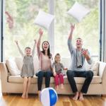 Utopia Bedding 14x14 Pillow Inserts, Set of 2, White – Indoor Decorative Throw Pillows for Bed, Sofa & Couch – Soft, Supportive & Fluffy Cushion Inserts