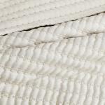 WDCOZY Beige Pick Stitch Queen Size Quilt Set, Striped Lightweight Soft Summer Spring Bedspread, Bamboo Linen Like Textured Coverlet, Chambray Farmhouse Country Rustic Bedding, Netural Thin Comforter