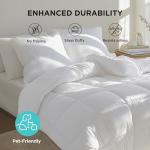 Bedsure Comforter Duvet Insert - Quilted Comforters King Size, All Season Duvet, GentleSoft Down Alternative Bedding Blanket, with 8 Tabs, Gifts for Women/Men, White, King 90 x 102 Inches