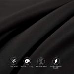 NTBAY Egyptian Cotton Queen Pillowcases - Set of 2, 500 Thread Count Cotton Pillowcases - Soft and Breathable Envelope Closure Pillow Cases - 20x30 Pillow Covers for Bed, Black