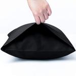 NTBAY Egyptian Cotton Queen Pillowcases - Set of 2, 500 Thread Count Cotton Pillowcases - Soft and Breathable Envelope Closure Pillow Cases - 20x30 Pillow Covers for Bed, Black