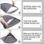 NTBAY Egyptian Cotton Queen Pillowcases - Set of 2, 500 Thread Count Cotton Pillowcases - Soft and Breathable Envelope Closure Pillow Cases - 20x30 Pillow Covers for Bed, Black