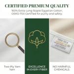 Pantrypoet 800 Thread Count 100% Egyptian Cotton Sheets Queen Size - 4 Piece Set Luxury Sateen Bedding, Cooling & Breathable, 15" Deep Pocket Snug Fit, Soft Hotel Quality Bed Sheets