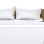 TEXAS LINEN CO. 100% Egyptian Cotton Sheets California King Size - Luxury 1500 Series Couture Comfortin' Collection Cal King Sheet Set Egyptian Cotton, (4 PC, White), 17" Deep Pocket Bedsheet Set