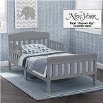 Delta Children 4-Piece Toddler Playroom Set, Grey/White & Canton Toddler Bed, Greenguard Gold Certified, Grey