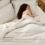 Bedsure King Size Comforter Set Beige - Bed in a Bag King Bedding 7 Pieces, Cationic Dyed Bed Set Gift for Family, Beige Soft Bedding for All Seasons Comforter with Sheets, Pillowcases & Shams