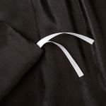 P Pothuiny 5 Pieces Satin Duvet Cover King Size Set, Luxury Silky Like Black Duvet Cover Bedding Set with Zipper Closure, 1 Duvet Cover + 4 Pillow Cases (No Comforter)