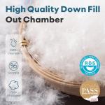 AIKOFUL Adjustable Bed Pillows Set of 2, Down Pillows for Side, Back & Stomach Sleepers(Queen Size, 18”x28”)