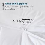 AIKOFUL Adjustable Bed Pillows Set of 2, Down Pillows for Side, Back & Stomach Sleepers(Queen Size, 18”x28”)