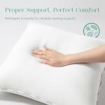 Phantoscope Hypoallergenic Throw Pillows Insert, 100% Virgin Fiber Throw Pillows - Indoor Pillow Inserts Decor Stuffer for Desk Sofa and Couch, Set of 2, 18 x 18