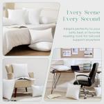 Phantoscope Hypoallergenic Throw Pillows Insert, 100% Virgin Fiber Throw Pillows - Indoor Pillow Inserts Decor Stuffer for Desk Sofa and Couch, Set of 2, 18 x 18