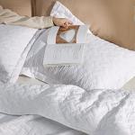Bedsure Quilts Queen Size - Lightweight Bedspreads Queen Size with Basket Weave Pattern, Soft Quilt Bedding Set, White Comforter Set Coverlet for All Seasons with 2 Pillow Shams (90" x 96")