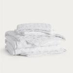 Bedsure Quilts Queen Size - Lightweight Bedspreads Queen Size with Basket Weave Pattern, Soft Quilt Bedding Set, White Comforter Set Coverlet for All Seasons with 2 Pillow Shams (90" x 96")