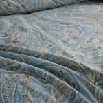 Cozaline 100% Cotton Duvet Cover King Size Blue Boho Paisley Pattern Duvet Cover Sets with Zipper Closure 3 Pcs Soft & Breathable Luxury Bedding Sets