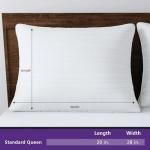 Comfort Complete Bed Pillow,Standard/Queen, Machine Washable, Down-Like Loft for All Sleeping Positions,White, 20" x 28"