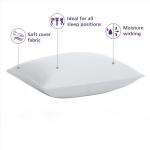 Comfort Complete Bed Pillow,Standard/Queen, Machine Washable, Down-Like Loft for All Sleeping Positions,White, 20" x 28"