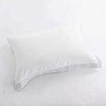 SUPERIOR Glenmont Embroidered Duvet Cover Set, Long-Staple Cotton, Full/Queen White