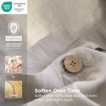 Bedsure Linen Duvet Cover King - Linen Cotton Blend Duvet Cover, PureWoven Cooling & Breathable Bedding Set for Hot Sleepers, Moisture Wicking & Durable Cover Set 3 Piece (Linen Color)