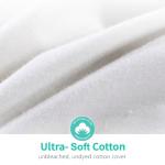 APSMILE Fluffy Heavyweight Down Feather Fibers Comforter Super King Size, Thick Duvet for Winter Climates/Cold Sleepers -Ultra Soft 100% Organic Cotton Cover, Luxury Duvet Insert (White, 120x120)