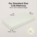 KeaBabies 2-Pack Baby Crib Sheets for Boys, Girls - 52x28 Viscose Derived from Bamboo Toddler Bed Sheets Neutral, Fitted Crib Mattress Cover for Standard Baby Bedding, Soft & Cozy (Fleur)