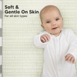 KeaBabies 2-Pack Baby Crib Sheets for Boys, Girls - 52x28 Viscose Derived from Bamboo Toddler Bed Sheets Neutral, Fitted Crib Mattress Cover for Standard Baby Bedding, Soft & Cozy (Fleur)