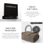 EVERGRACEHOME Chunky Chenille Knit Throw Blanket for Couch, Soft Luxurious Moss Stitch Blankets for Bed, Cozy Decorative Farmhouse Knitted Throws for Sofa, Mocha Brown, 50" x 60"