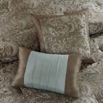 Madison Park Essentials Brystol 24 Piece Room in a Bag Faux Silk Comforter Jacquard Paisley Design Matching Curtains Down Alternative Hypoallergenic All Season Bedding-Set, Queen (90 in x 90 in), Blue