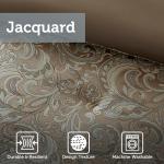 Madison Park Essentials Brystol 24 Piece Room in a Bag Faux Silk Comforter Jacquard Paisley Design Matching Curtains Down Alternative Hypoallergenic All Season Bedding-Set, Queen (90 in x 90 in), Blue