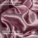 Bedbay Satin Comforter Set Queen Size,Satin Bed Sheets 10-Piece,Silk Like Queen Bed Set,Bean Paste Room Bed in a Bag,Pinch Pleat Bedding Set,Soft Silky Pintuck Luxury Comforter Set with Sheet Set