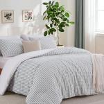 Oli Anderson 100% Cotton Waffle Comforter Set King Size, 3 Pieces Lightweight Breathable All Season Bed Comforter, Soft Skin-Friendly Blanket for Bedroom Guest Room, Machine Washable, Green