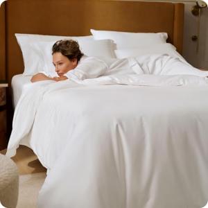 Bedsure 100% Giza Egyptian Cotton Duvet Cover Queen Size, CEA Certified Luxury Hotel Duvet Cover, PureWoven Soft & Breathable Sateen Bedding Set for All-Season, 3 Pieces, 90"x90" (White)