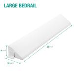 Vekkia Queen Size Bed Wedge Pillow for Headboard Gap/Mattress Wedge Gap Filler/Bed Gap Filler Fill 0-6" Gap Between Headboard and Mattress,60"x10"x6"-White