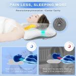 Pain Relief Cervical Pillow for Neck Support,Adjustable Ergonomic Pillow Cozy Sleeping,Odorless Orthopedic Memory Foam Pillows,Contour Bed Pillow for Side Back Stomach Sleeper