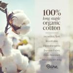 Bare Home 100% Organic Cotton King Duvet Cover Set - Crisp Percale Weave - Lightweight & Breathable - Cooling Duvet Cover Set (King, White)