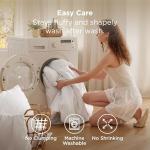 Bedsure Queen Comforter Set Olive Green, Soft Prewashed Queen Size Bedding, Quilted Comforter with Clover Design, Down Alternative Comforter for All Seasons, 3 Pieces Bed Set with 2 Pillow Shams