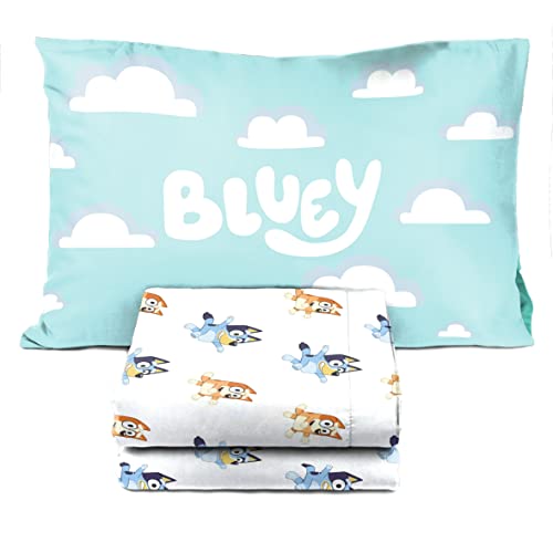 Bluey & Bingo Toddler Bed Set – 4 Pieces