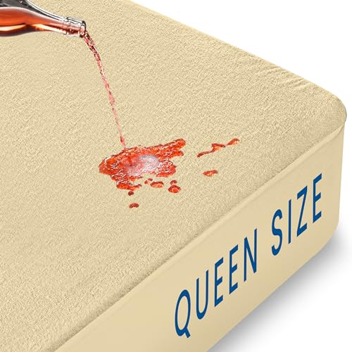 Waterproof Queen Mattress Protector - Bamboo Cover