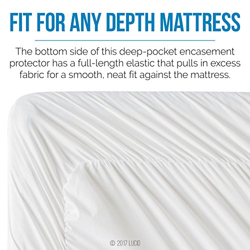 LUCID Waterproof Pillow Protector Set of 2