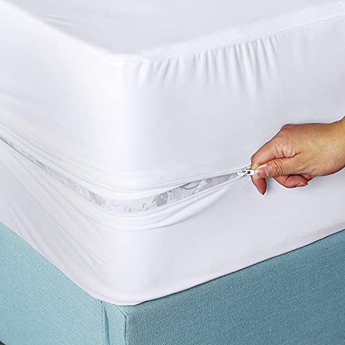 Waterproof Queen Mattress Protector with Zipper